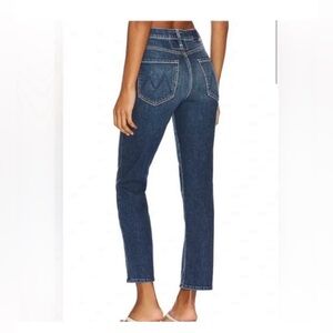 MOTHER Dark Blue Straight Leg Jeans
